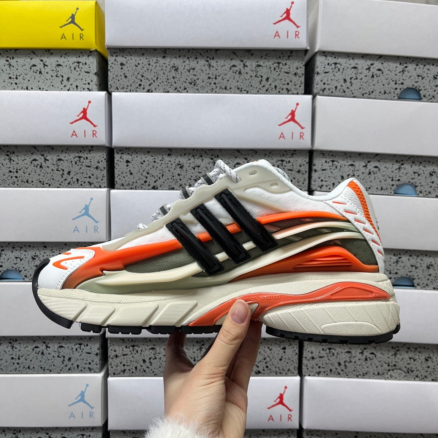 Adistar Jellyfish Focus Olive Orange x Pharrell Williams