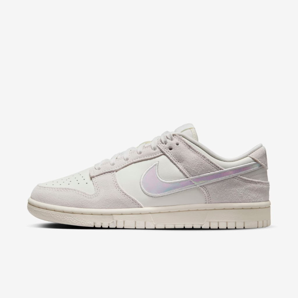 Dunk low iridescent swoosh
