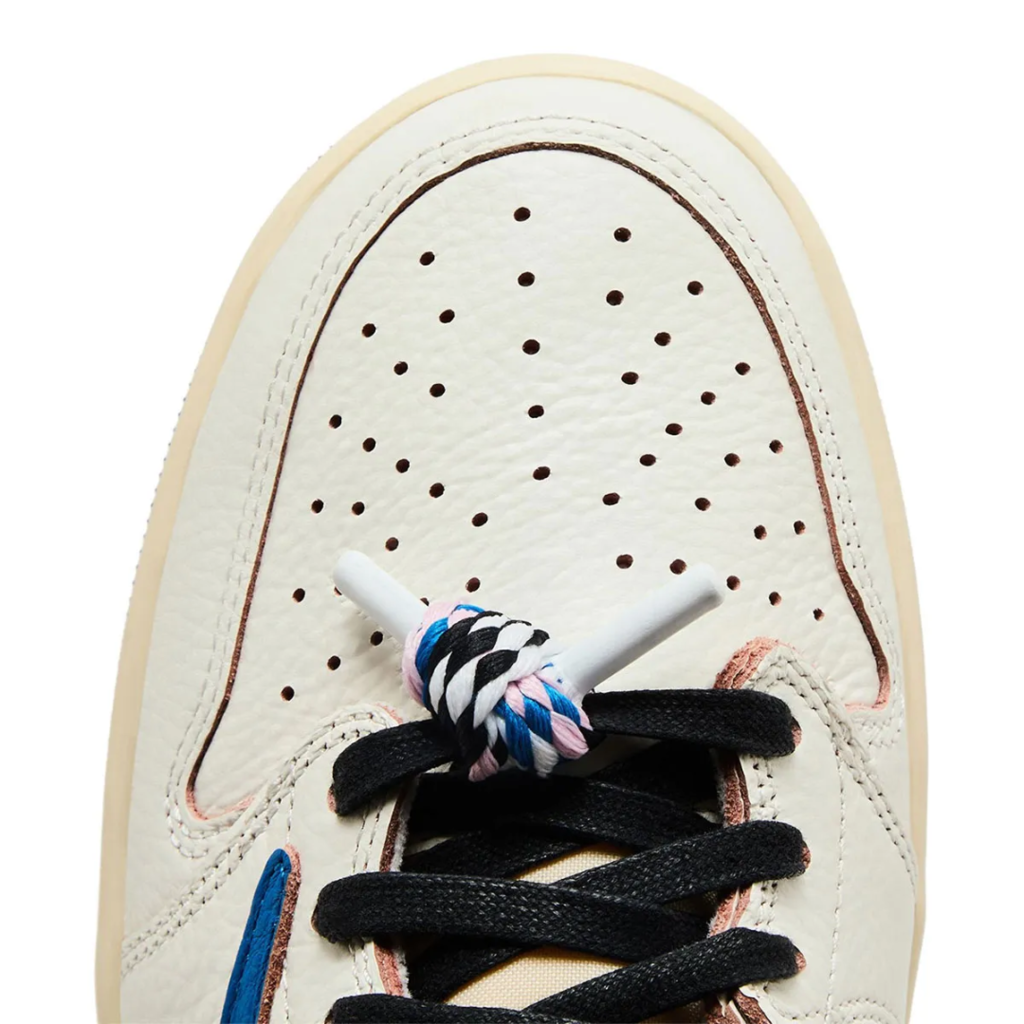 Air jordan 1 low fragment x travis scott sail military blue