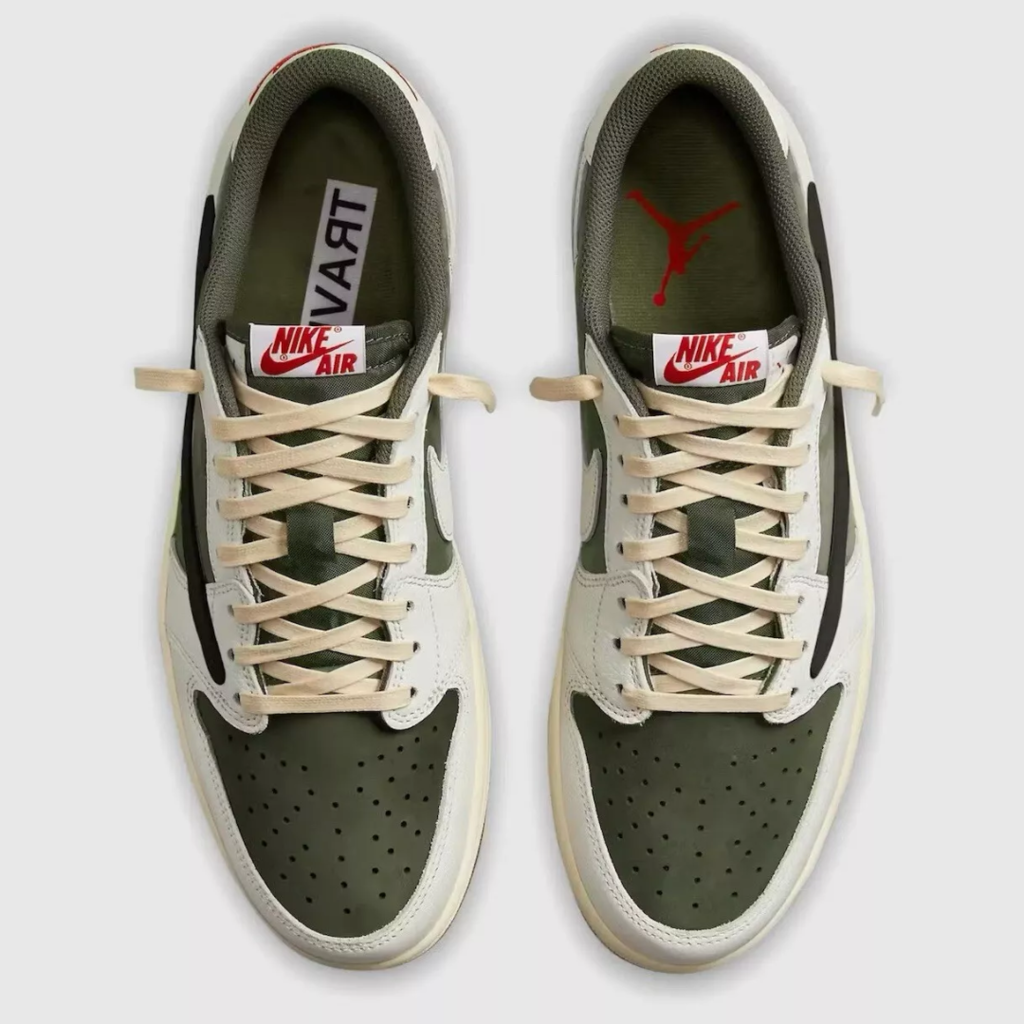 Air jordan 1 low travis scott medium olive