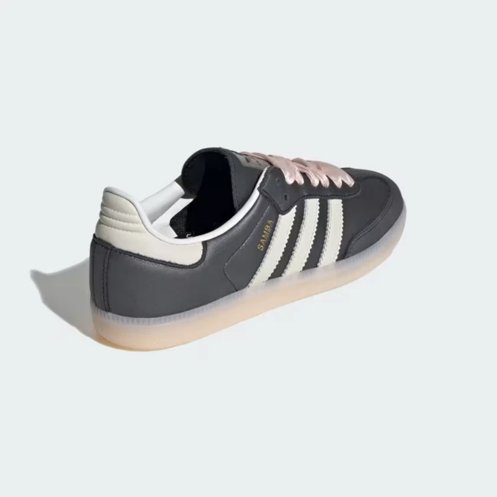 Samba black pink ribbon Laces preto
