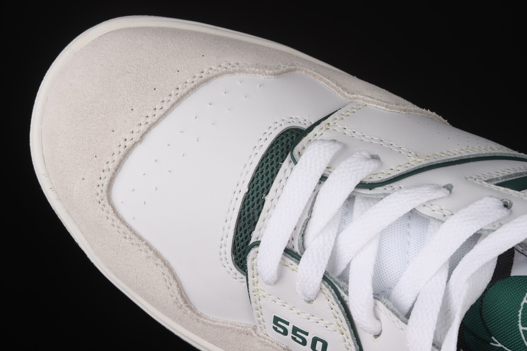 New balance 550 white and green