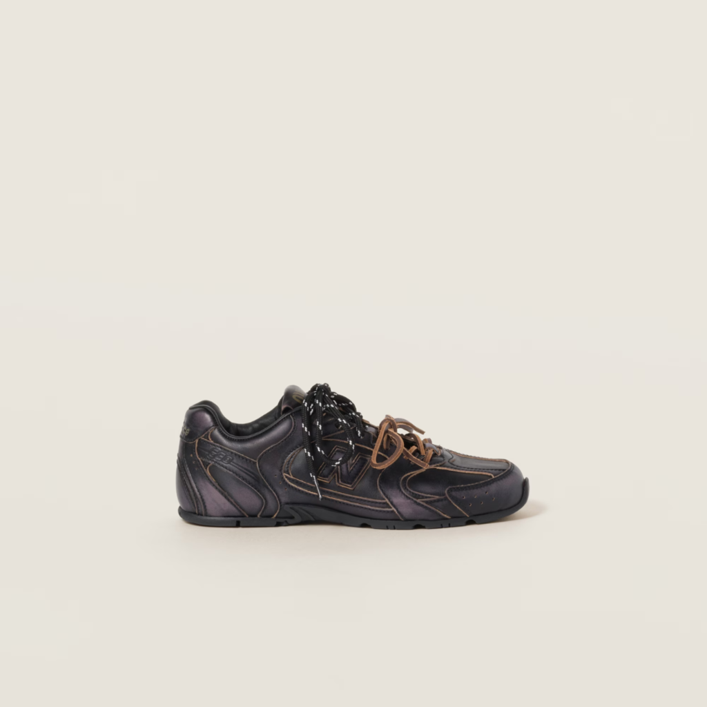 New balance 530 sl x miumiu black leather – Accio Brasil