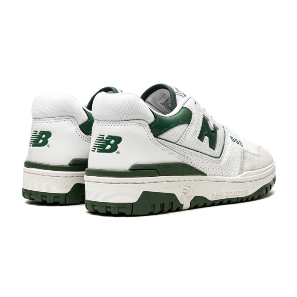 New balance 550 white and green
