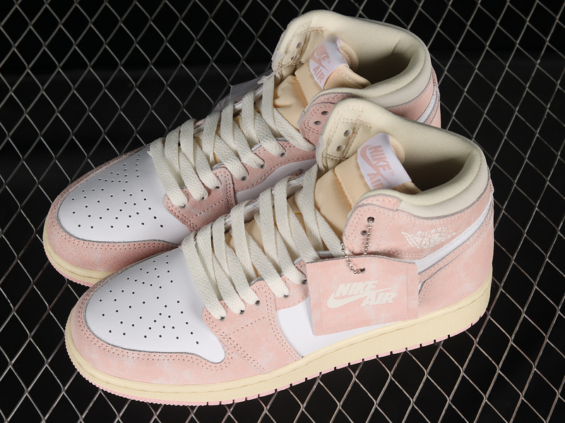 Air jordan 1 high washed pink
