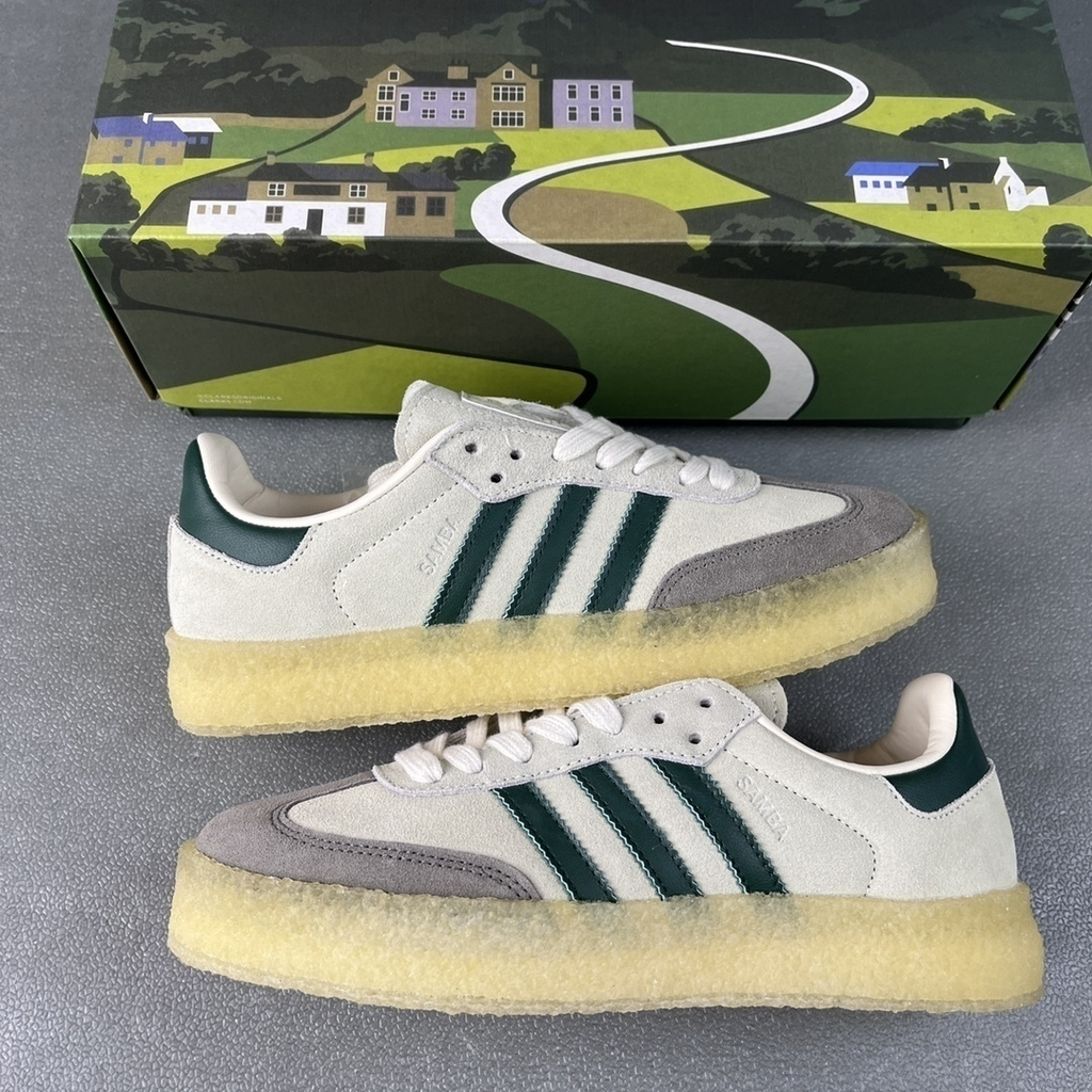 Samba kith clarks 8th street chalk white