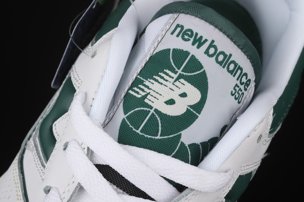 New balance 550 white and green