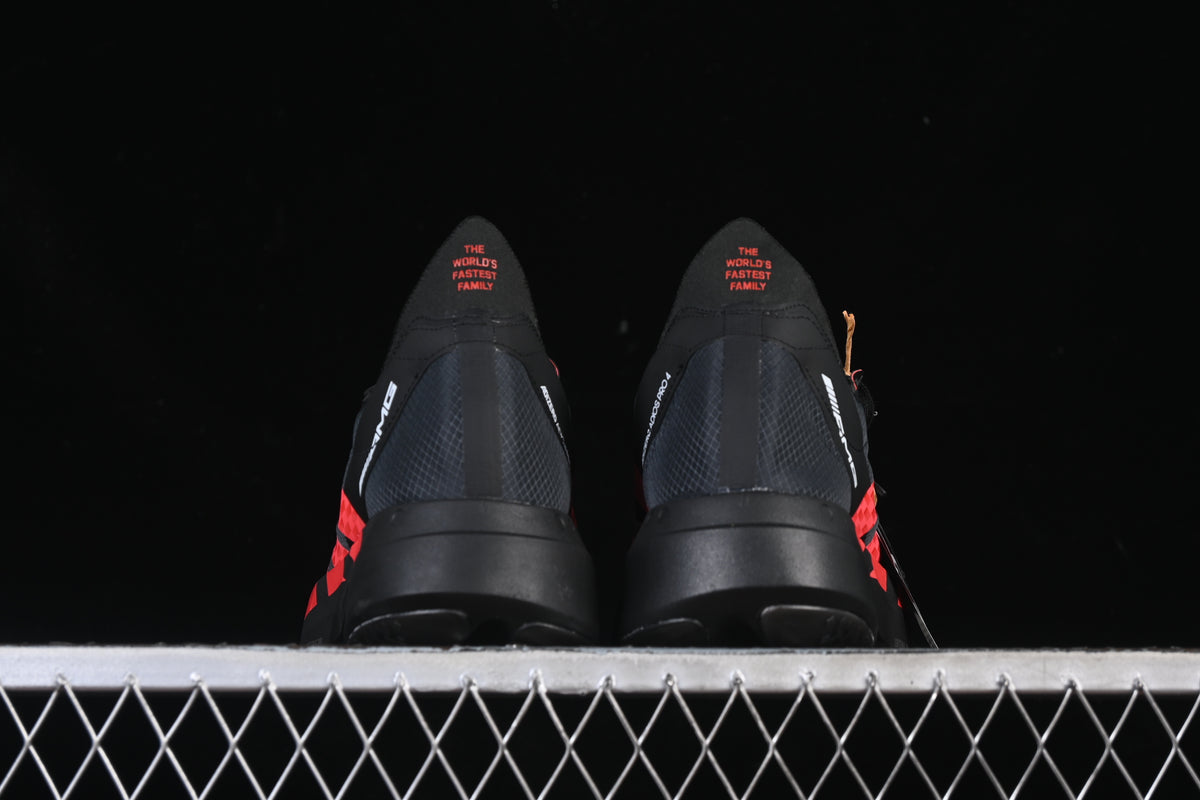 Adizero Adios Pro 4 Mercedes AMG Black Lucid Red