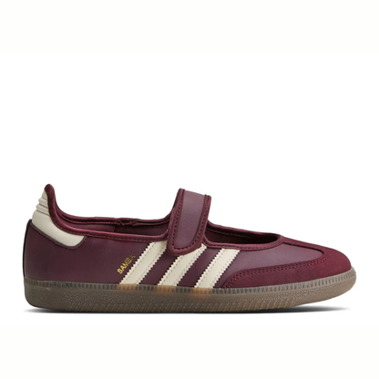 Samba Jane Maroon Cream White Gold Metallic
