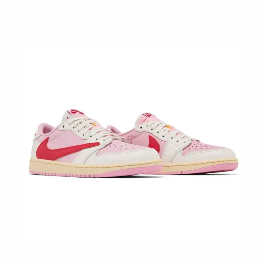 Air Jordan 1 Retro Low OG SP Travis Scott Sail Tropical Pink