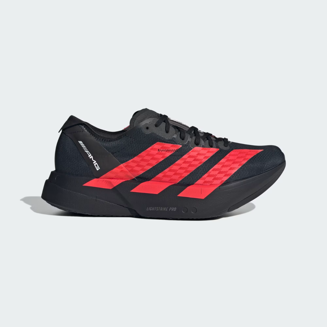 Adizero Adios Pro 4 Mercedes AMG Black Lucid Red