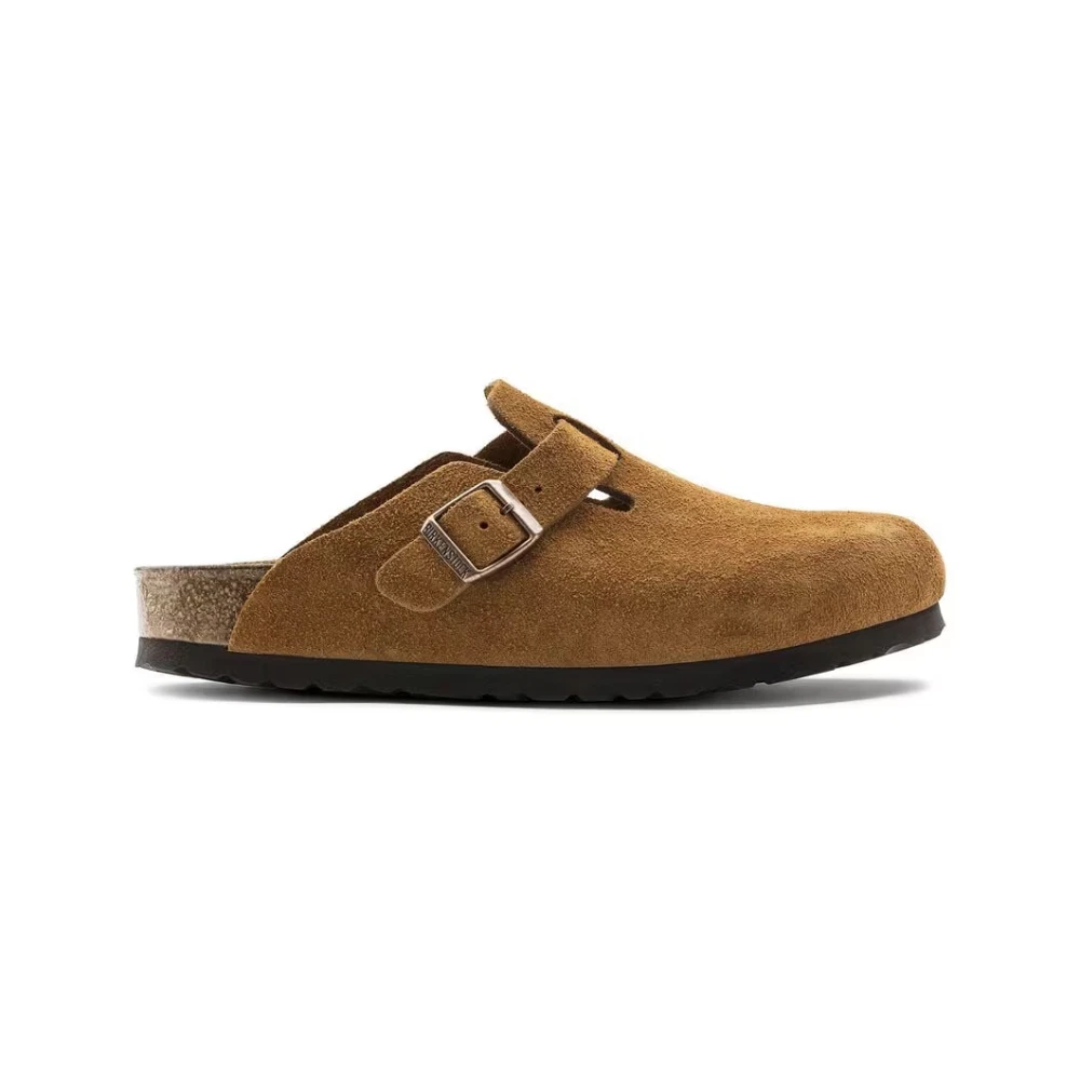 Birkenstock Boston Soft Footbed Suede Mink