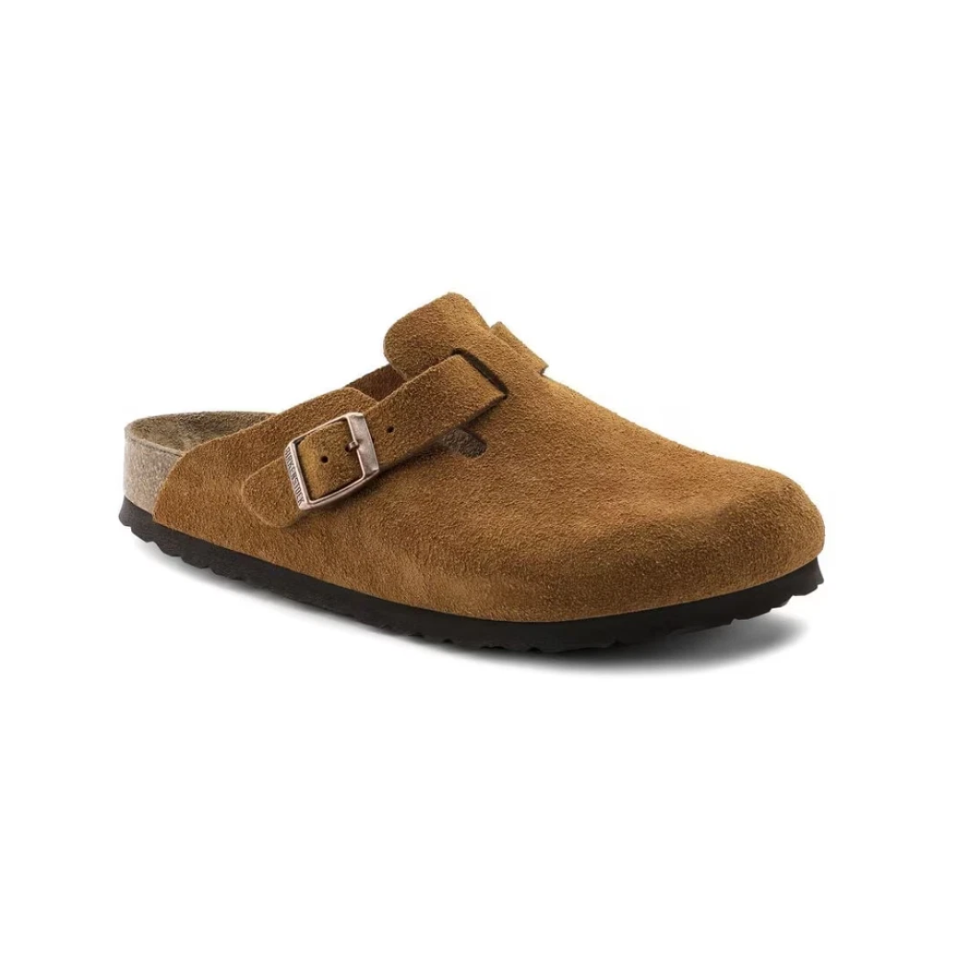 Birkenstock Boston Soft Footbed Suede Mink