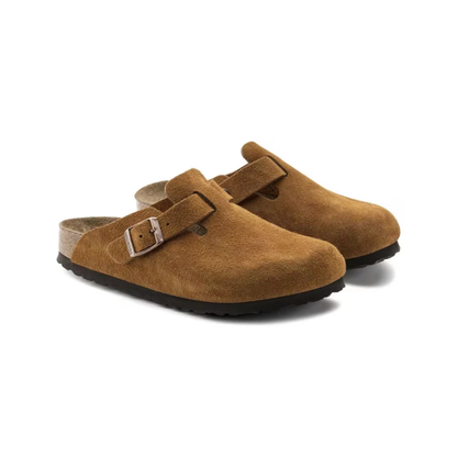 Birkenstock Boston Soft Footbed Suede Mink