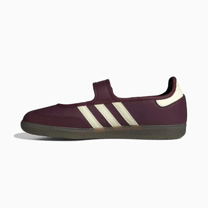 Samba Jane Maroon Cream White Gold Metallic
