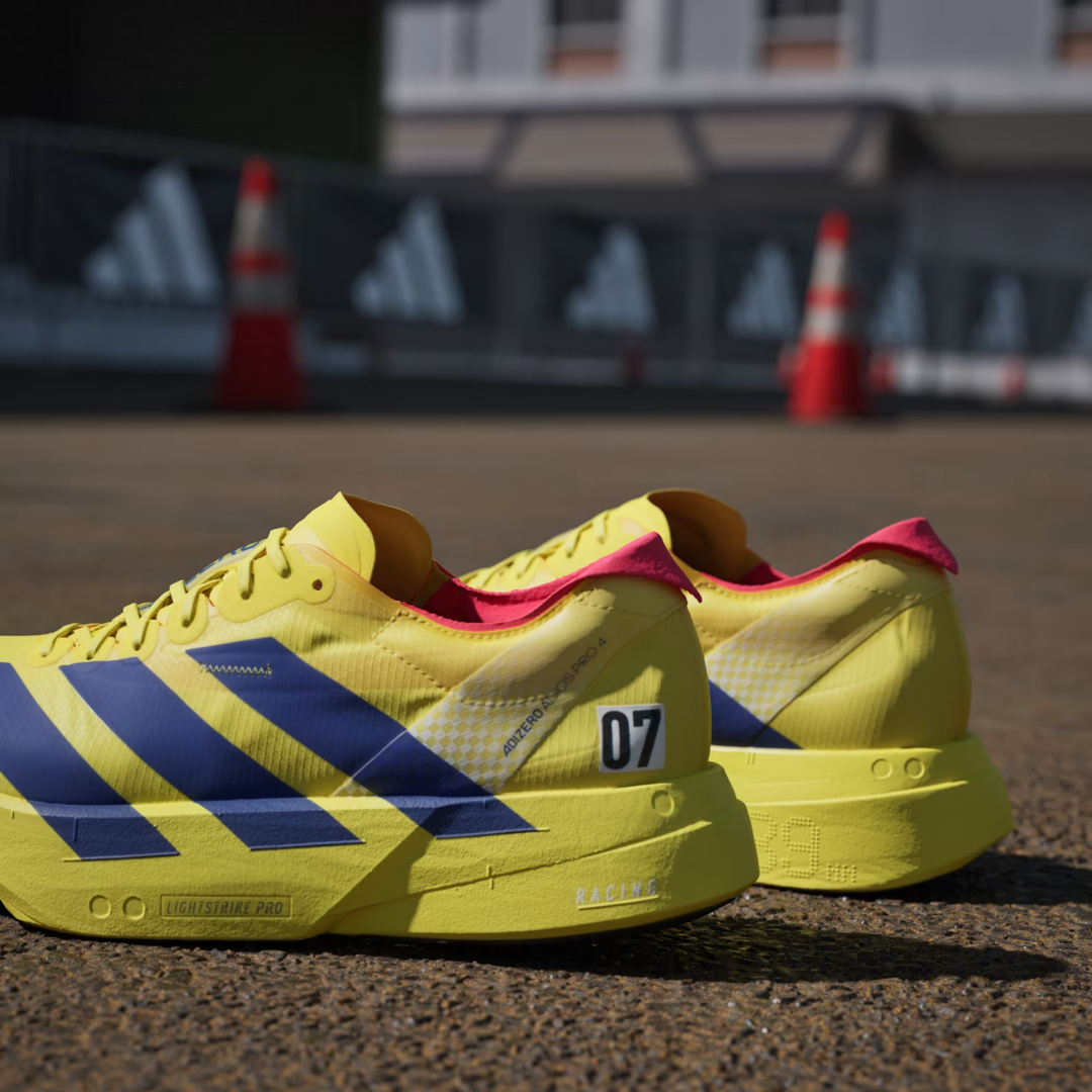 Adizero Adios Pro 4 Yellow Navy