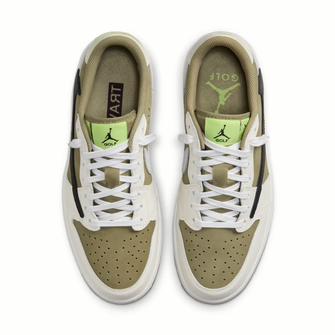 Air Jordan 1 Retro Low Golf Travis Scott Neutral Olive