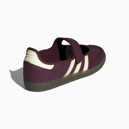 Samba Jane Maroon Cream White Gold Metallic