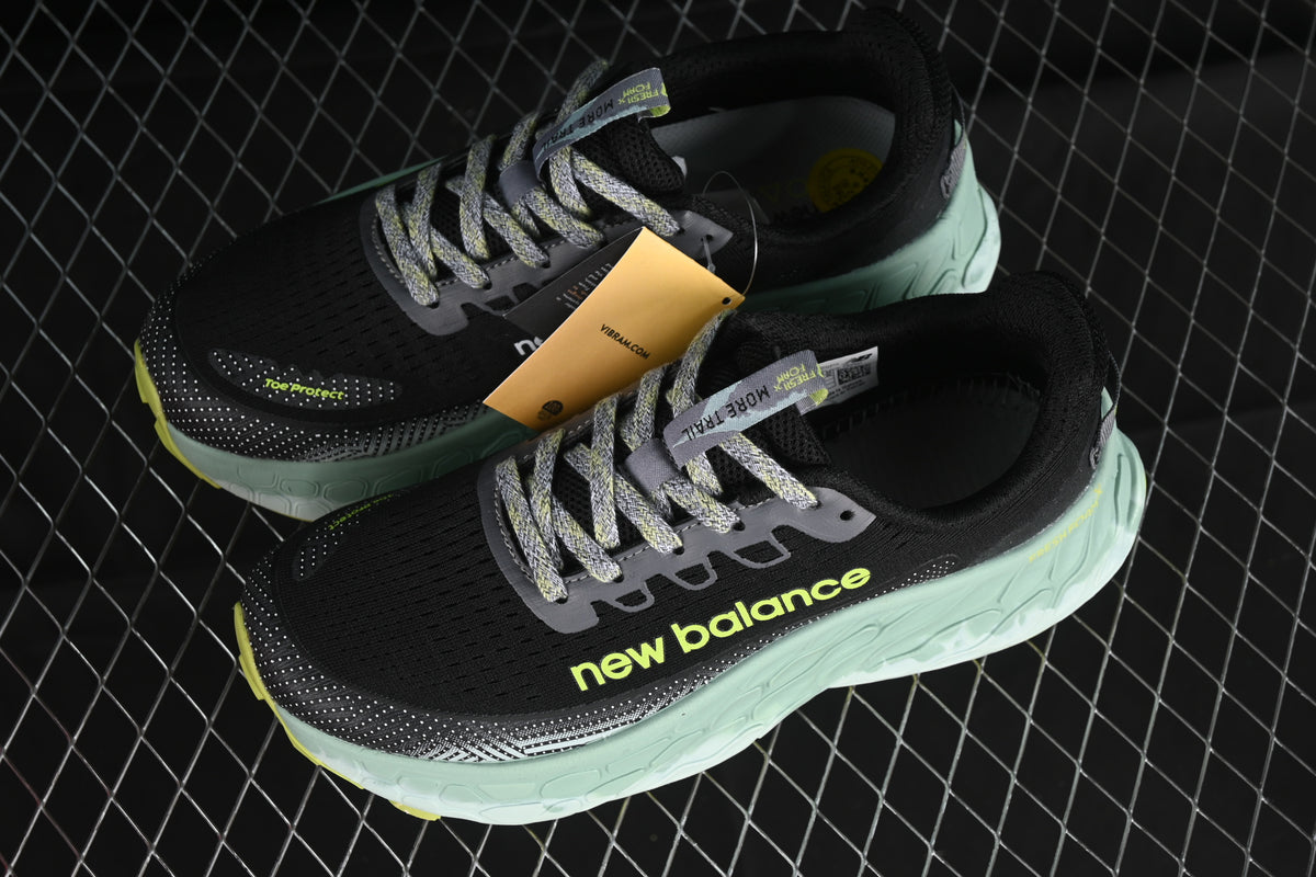 New Balance-Fresh Foam X More Trail v3 2E-Wide 'Black Grey Green'