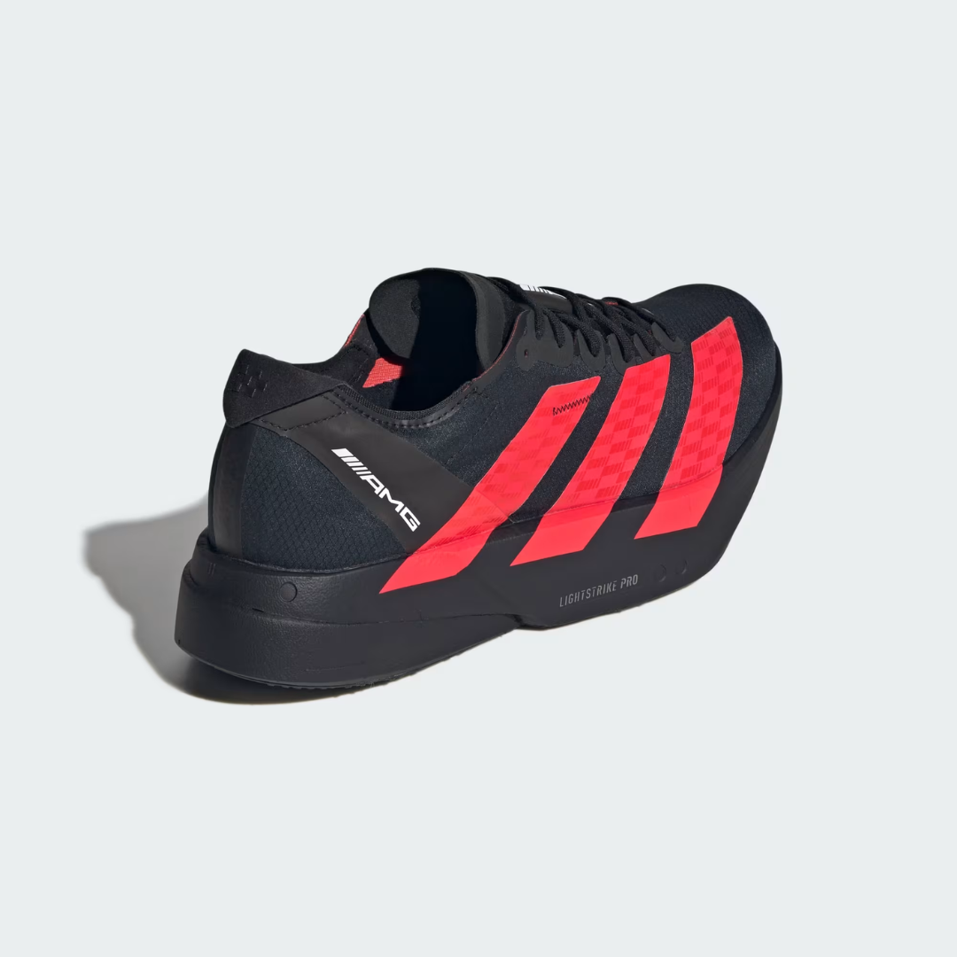 Adizero Adios Pro 4 Mercedes AMG Black Lucid Red