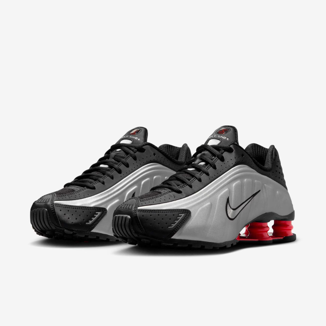 Nike Shox R4 Black Metallic Silver
