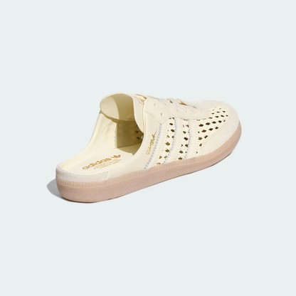 Samba Mule Woven Crew White