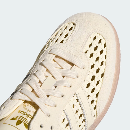 Samba Mule Woven Crew White