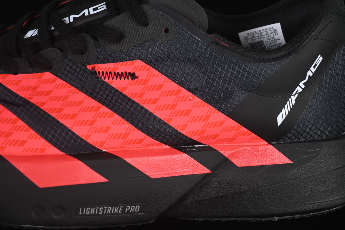 Adizero Adios Pro 4 Mercedes AMG Black Lucid Red