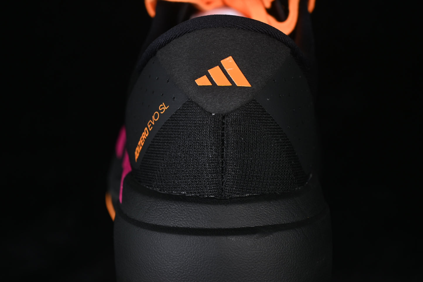 Adizero Evo SL Black Shock Pink Orange