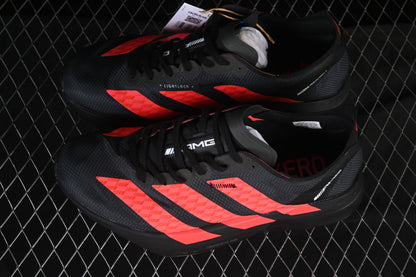 Adizero Adios Pro 4 Mercedes AMG Black Lucid Red