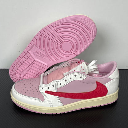 Air Jordan 1 Retro Low OG SP Travis Scott Sail Tropical Pink