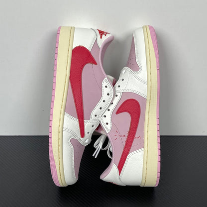 Air Jordan 1 Retro Low OG SP Travis Scott Sail Tropical Pink