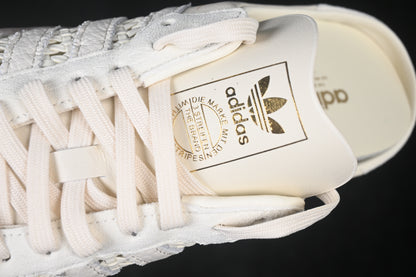 Samba Mule Woven Crew White