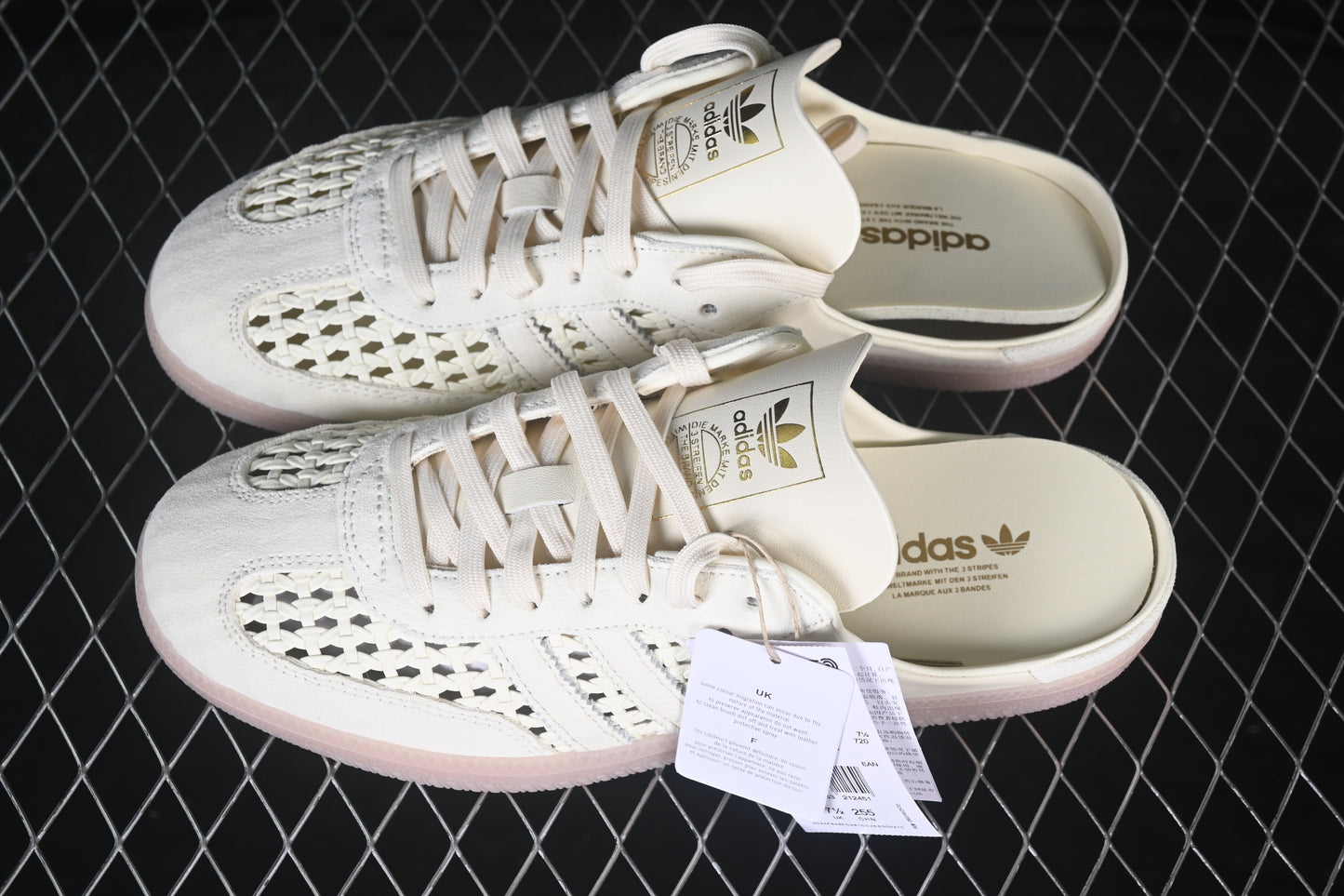 Samba Mule Woven Crew White