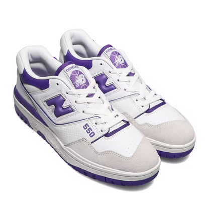 New balance 550 white and purple