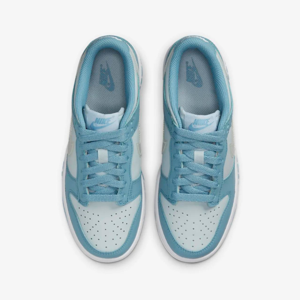Dunk low clear blue swoosh
