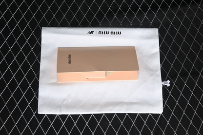 New balance 530 sl x miumiu black leather pronta entrega