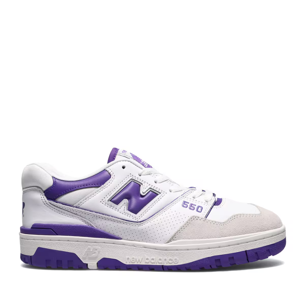 New balance 550 white and purple