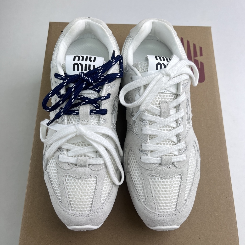 New balance 530 sl x miumiu white and blue