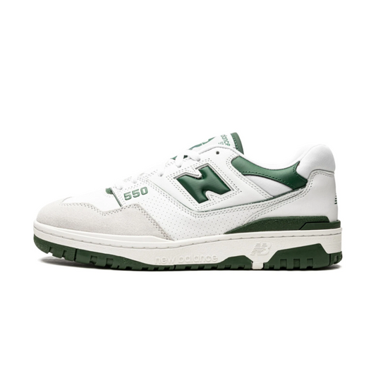 New balance 550 white and green