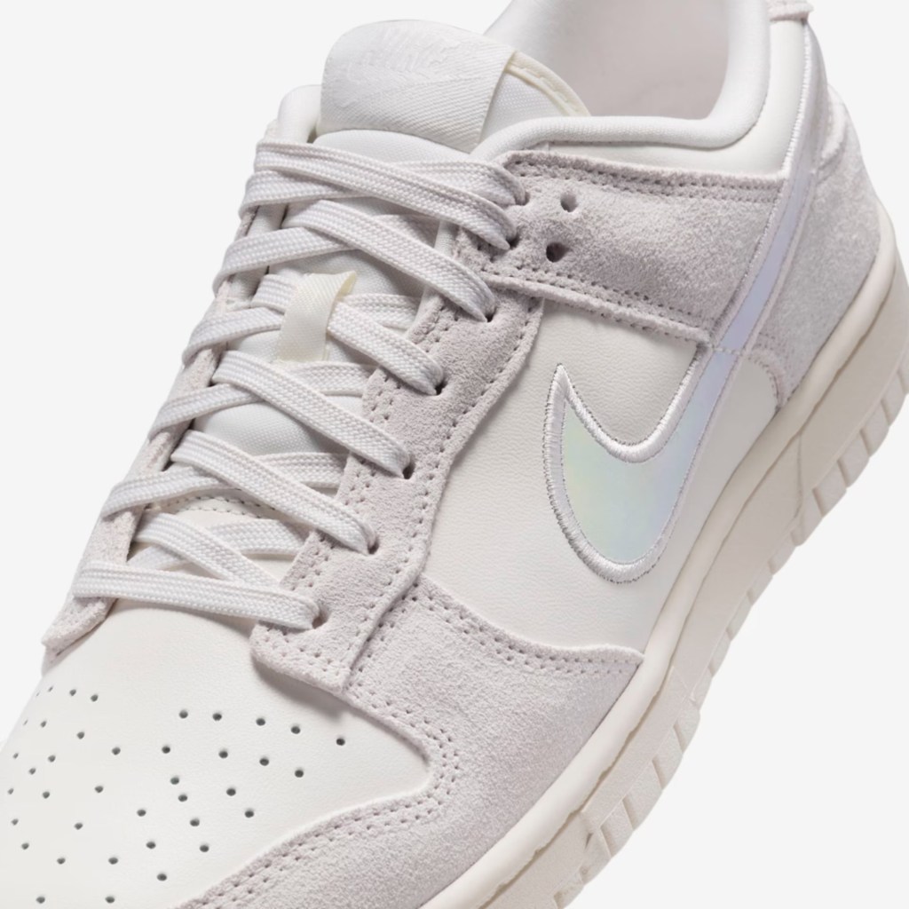 Dunk low iridescent swoosh