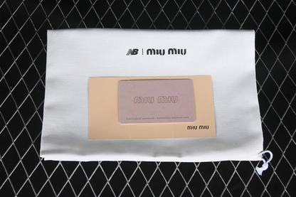 New balance 530 x miumiu metalic silver mesh