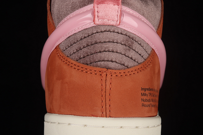 Dunk mid chocolate milk x social status