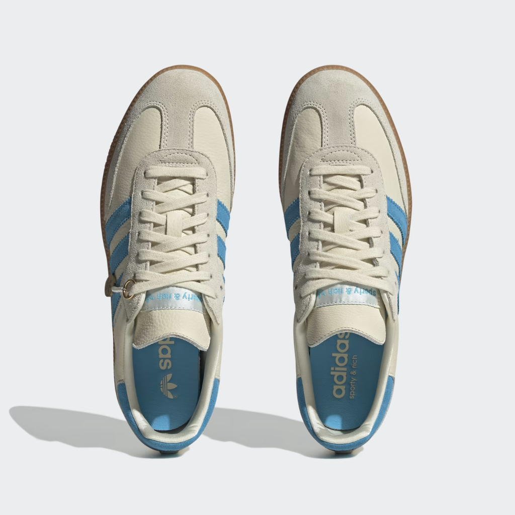 Samba sporty and rich cream white and blue rush