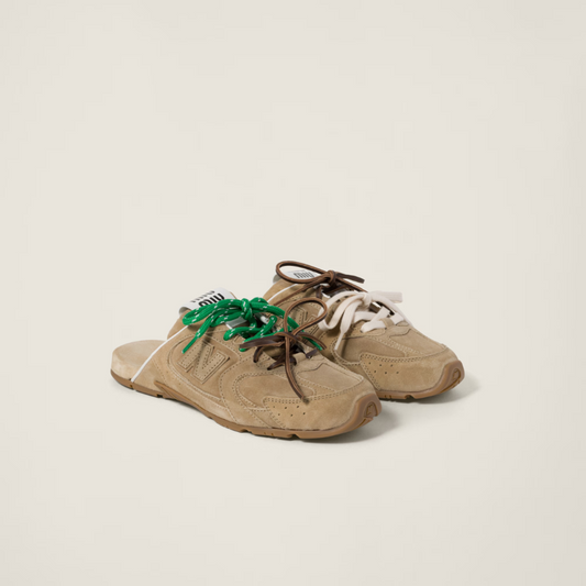 New balance 530 sl x miumiu ecru - mule pronta entrega