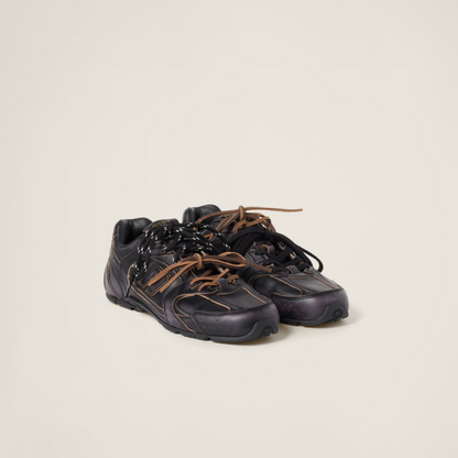 New balance 530 sl x miumiu black leather pronta entrega