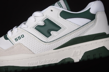 New balance 550 white and green