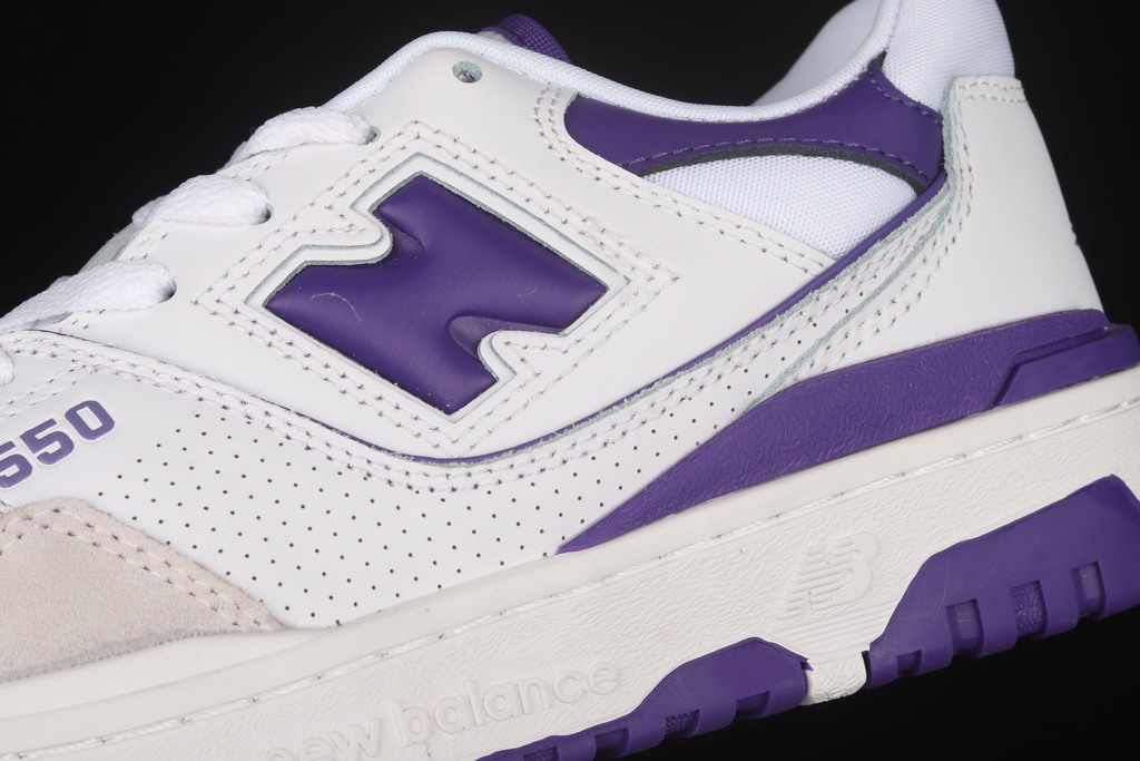 New balance 550 white and purple