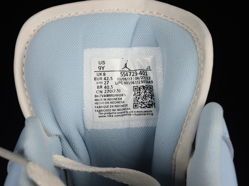 Air jordan 1 low ice blue black