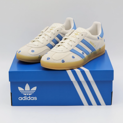 Gazelle beige ligh blue floral